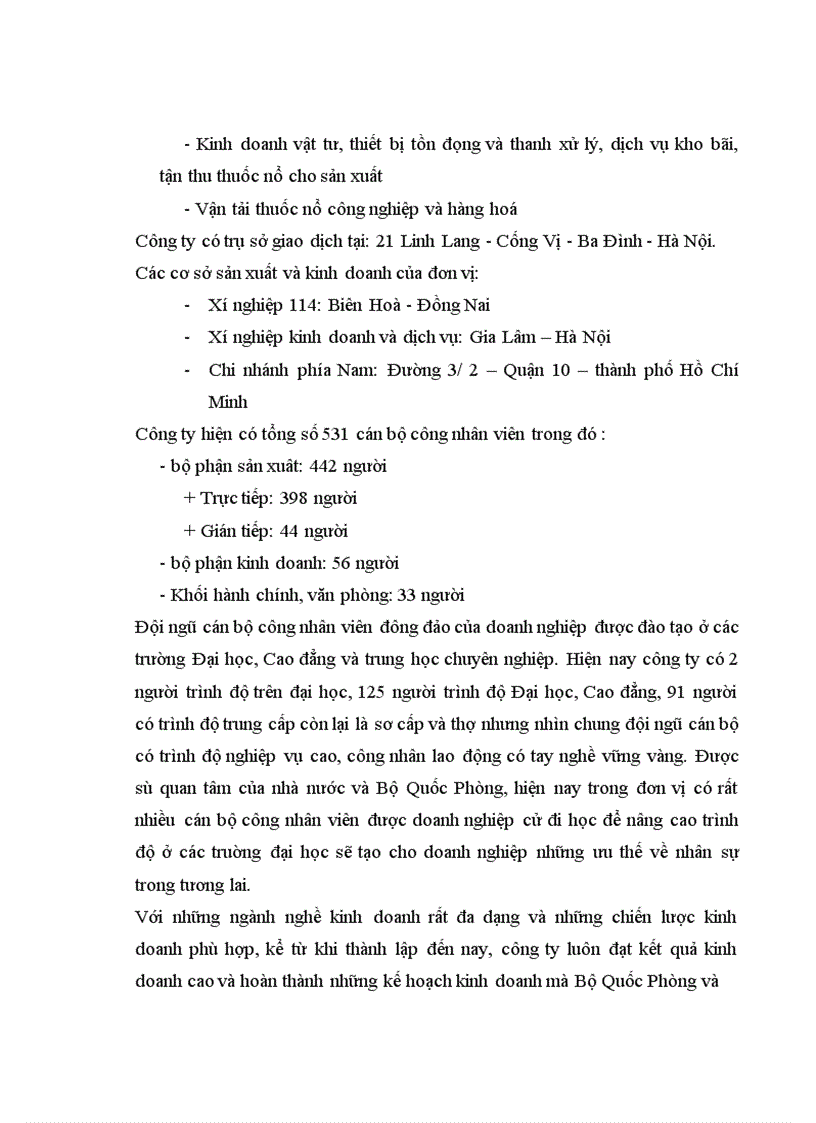 image for page Tình hình thực tế tổ chức công tác kế toán tại đơn vị Công ty Vật tư Công nghiệp Quốc phòng