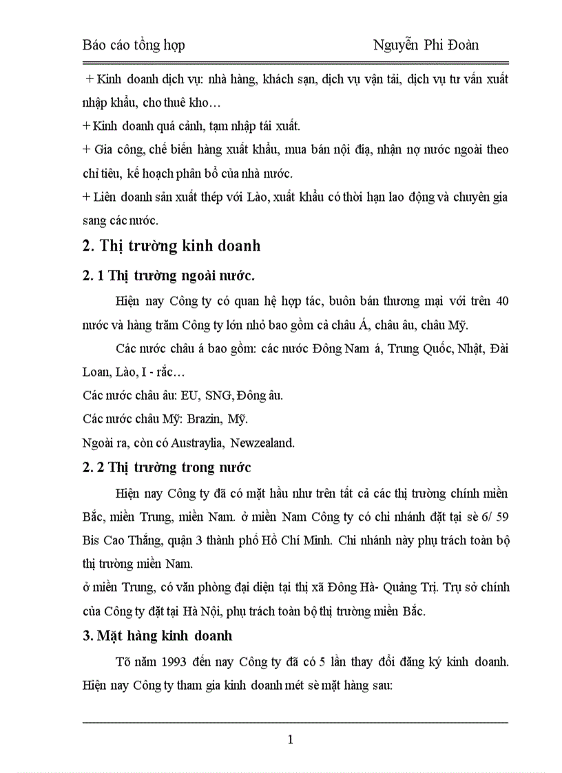 image for page Tình hình hoạt động sản xuất kinh doanh của doanh nghiệp Công ty VILEXIM