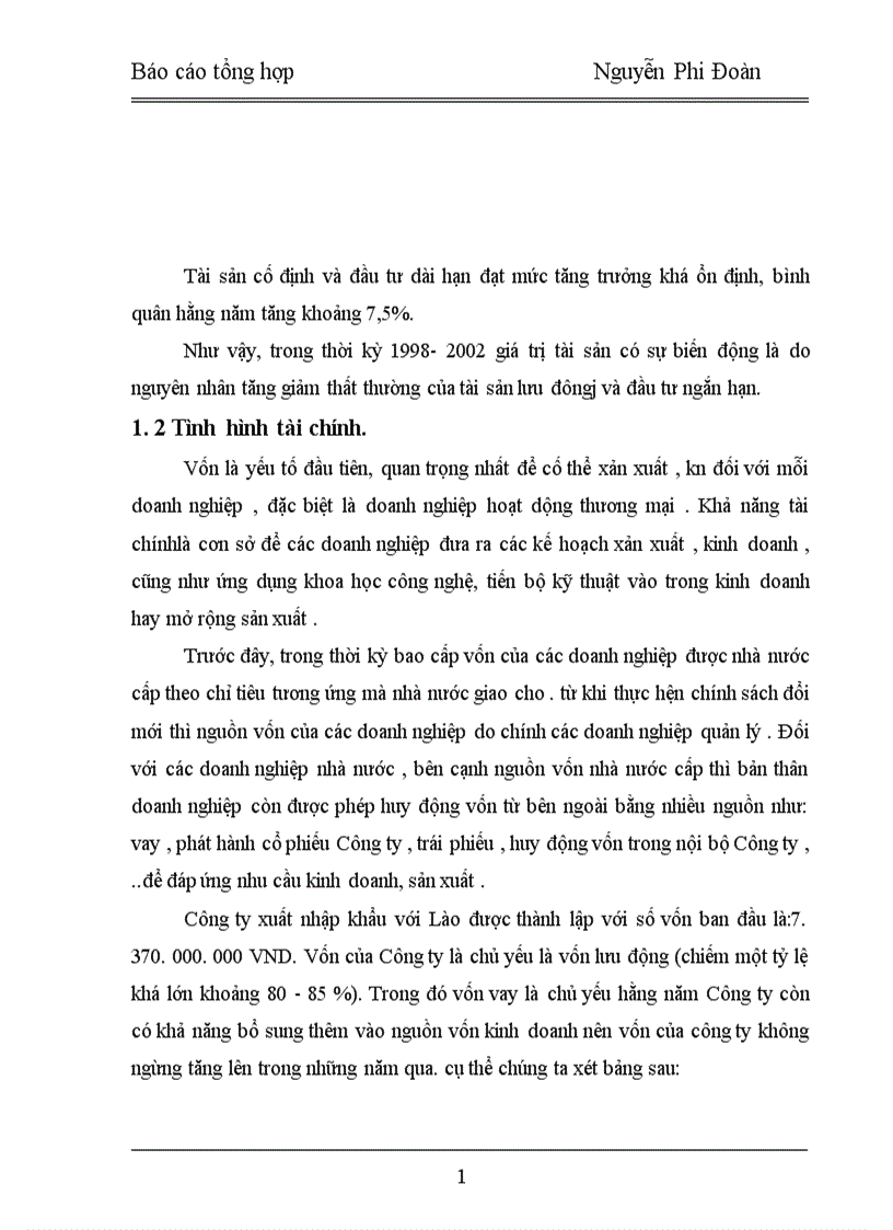 image for page Tình hình hoạt động sản xuất kinh doanh của doanh nghiệp Công ty VILEXIM