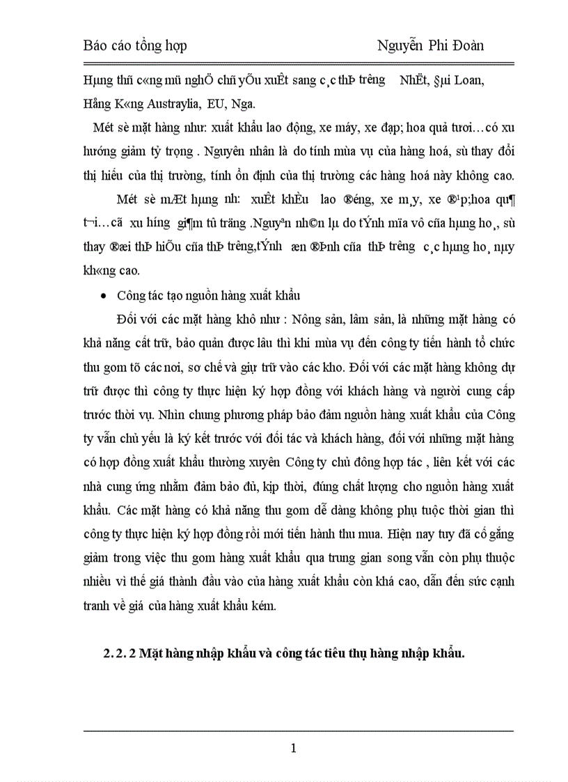 image for page Tình hình hoạt động sản xuất kinh doanh của doanh nghiệp Công ty VILEXIM