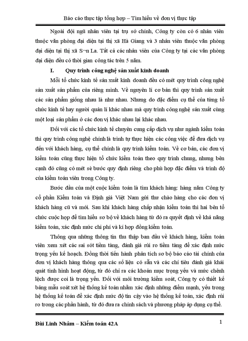 image for page Khái quát về Công ty cổ phần Kiểm toán và Định giá Việt Nam