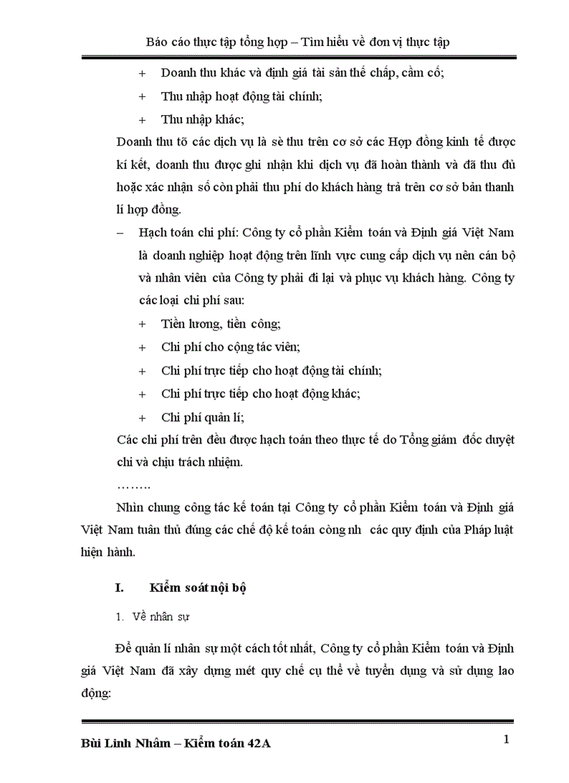 image for page Khái quát về Công ty cổ phần Kiểm toán và Định giá Việt Nam