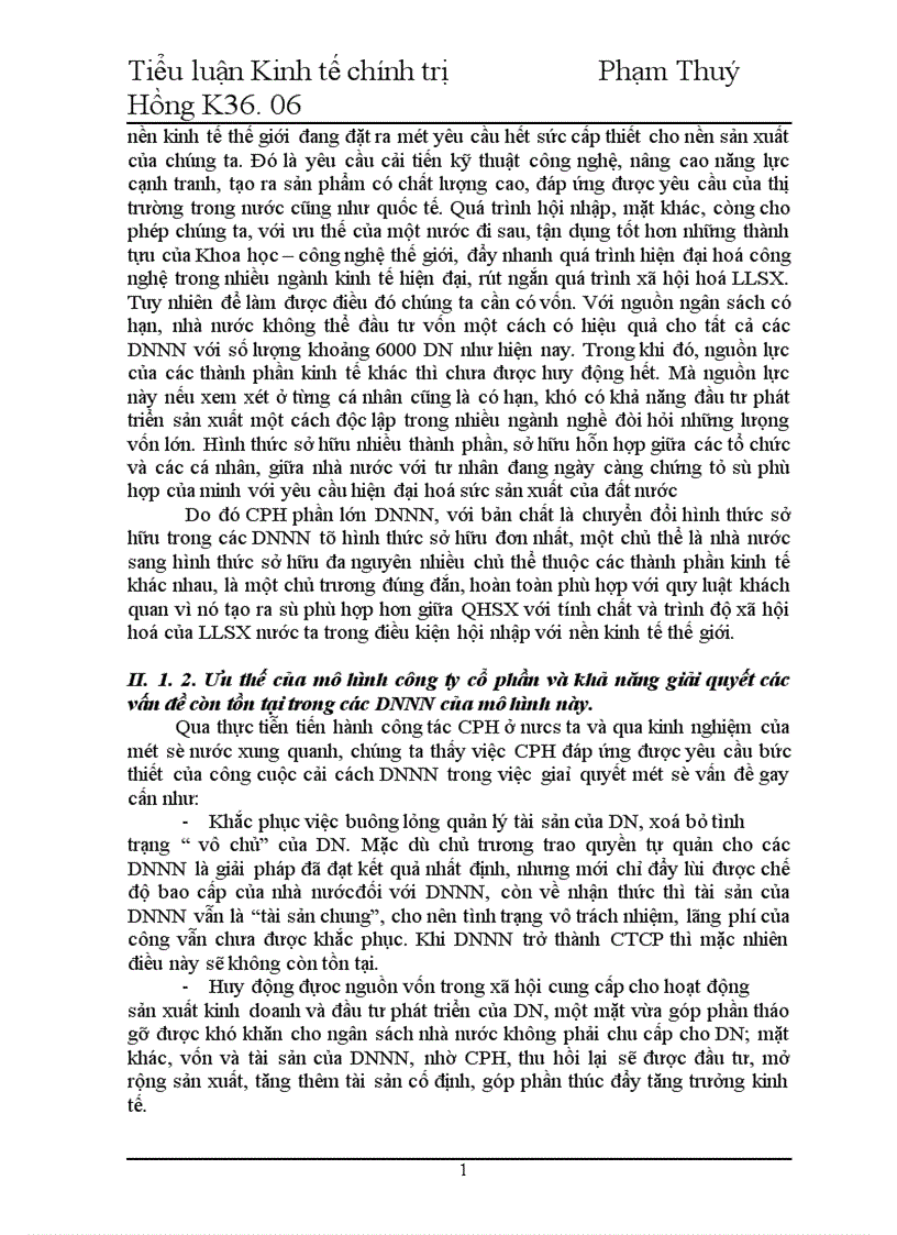 image for page Kinh tế chính trị Cổ phần hóa doanh nghiệp nhà nước