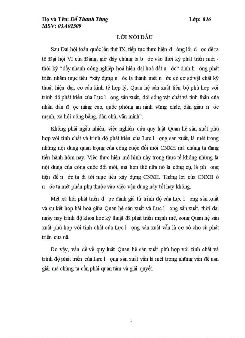 image for page Quan hệ sản xuất phù hợp với tính chất và trình độ phát triển của Lực lượng sản xuất