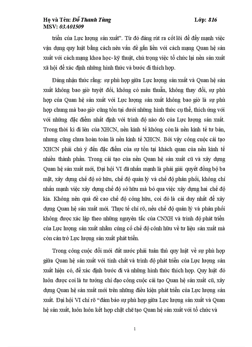 image for page Quan hệ sản xuất phù hợp với tính chất và trình độ phát triển của Lực lượng sản xuất