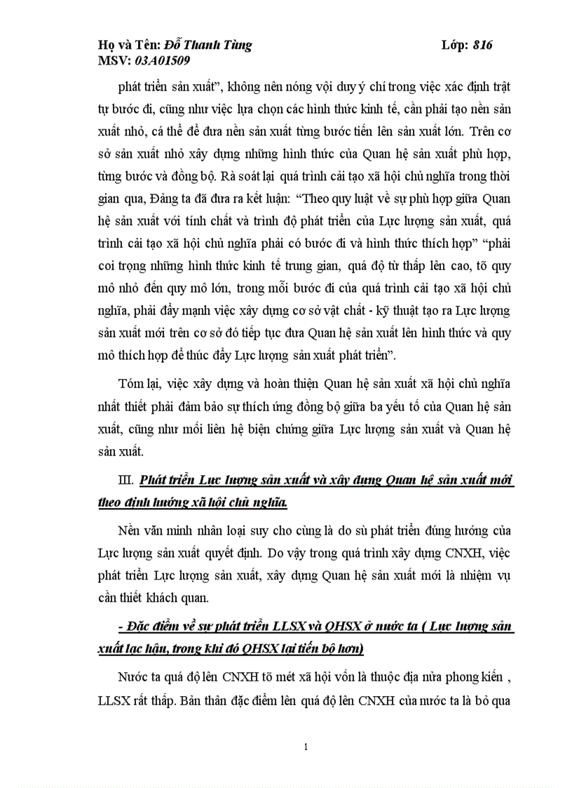 image for page Quan hệ sản xuất phù hợp với tính chất và trình độ phát triển của Lực lượng sản xuất