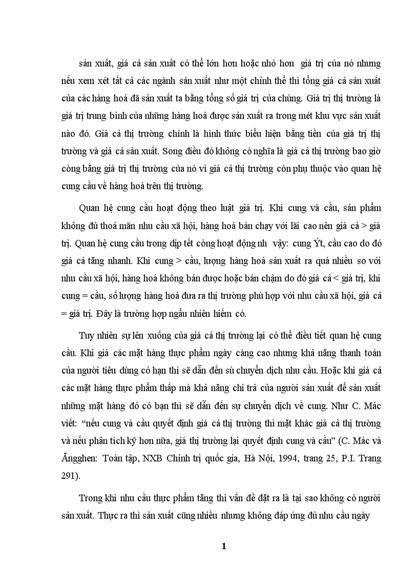 image for page Quan hệ cung – cầu tác động đến sự lên xuống giá cả trong một số mặt hàng thực phẩm trong dịp tết nguyên đám vừa qua