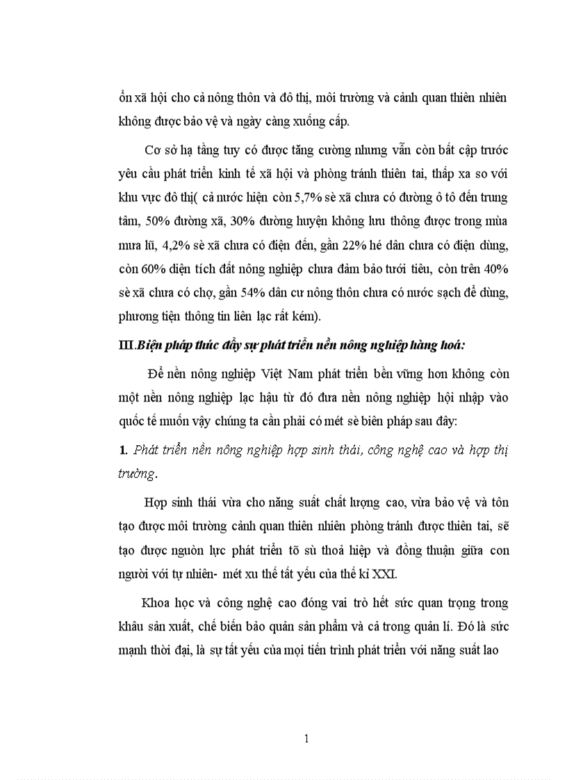 image for page Thực trạng nền nông nghiệp Việt Nam