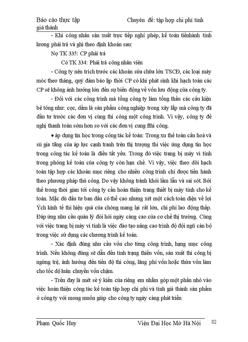 image for page Hoàn thiện công tác tập hợp chi phớ SX và tình giá thành SP
