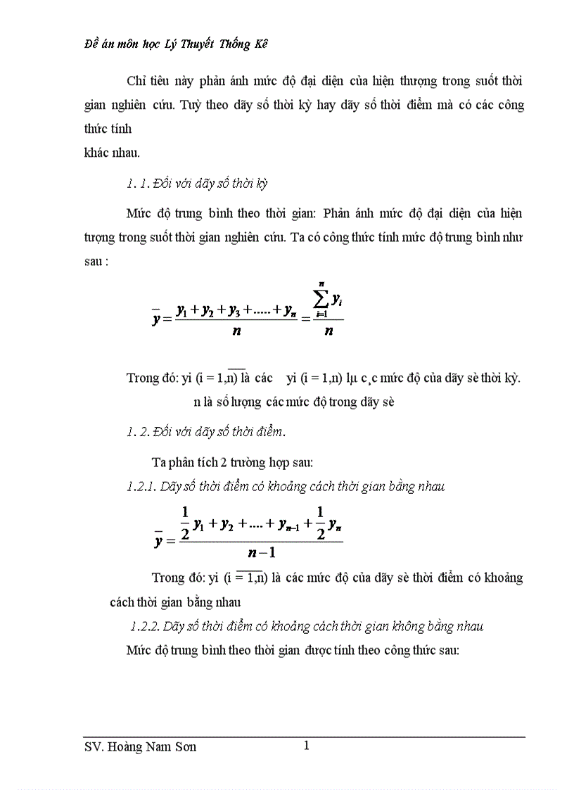 image for page Phương pháp đơn giản nhất là tính chỉ số thời vụ (ít nhất phải có tài liệu của ba năm) Chỉ số thời vụ được tính theo công thức