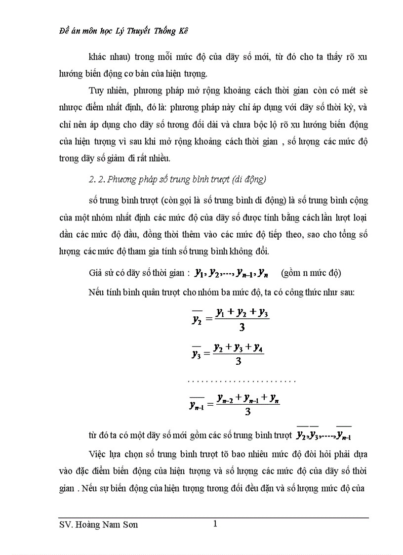 image for page Phương pháp đơn giản nhất là tính chỉ số thời vụ (ít nhất phải có tài liệu của ba năm) Chỉ số thời vụ được tính theo công thức