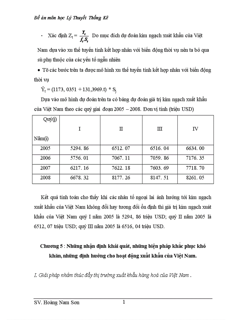 image for page Phương pháp đơn giản nhất là tính chỉ số thời vụ (ít nhất phải có tài liệu của ba năm) Chỉ số thời vụ được tính theo công thức