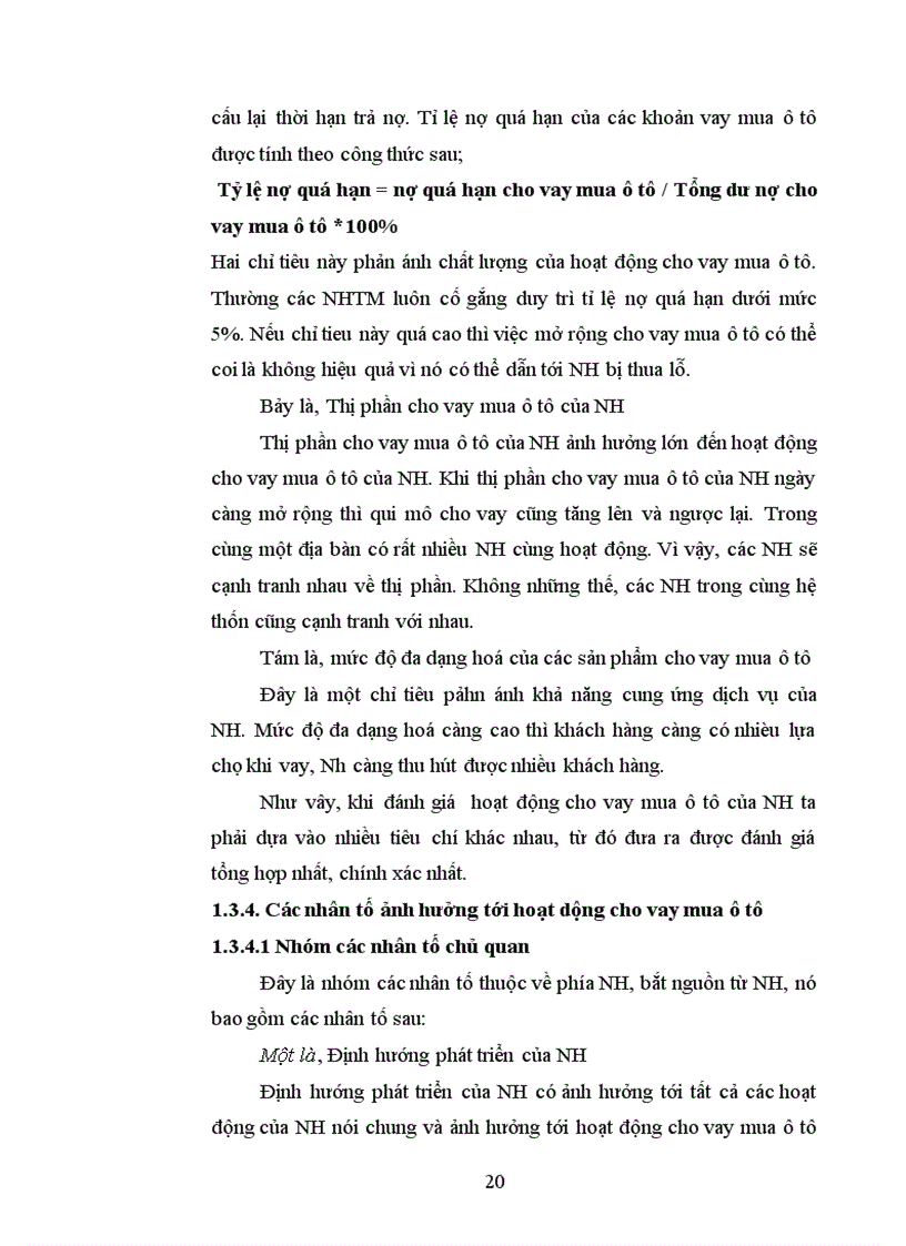 image for page Giải pháp mở rộng hoạt động cho vay mua ô tô tại VPBank - Chi nhánh Hà Nội