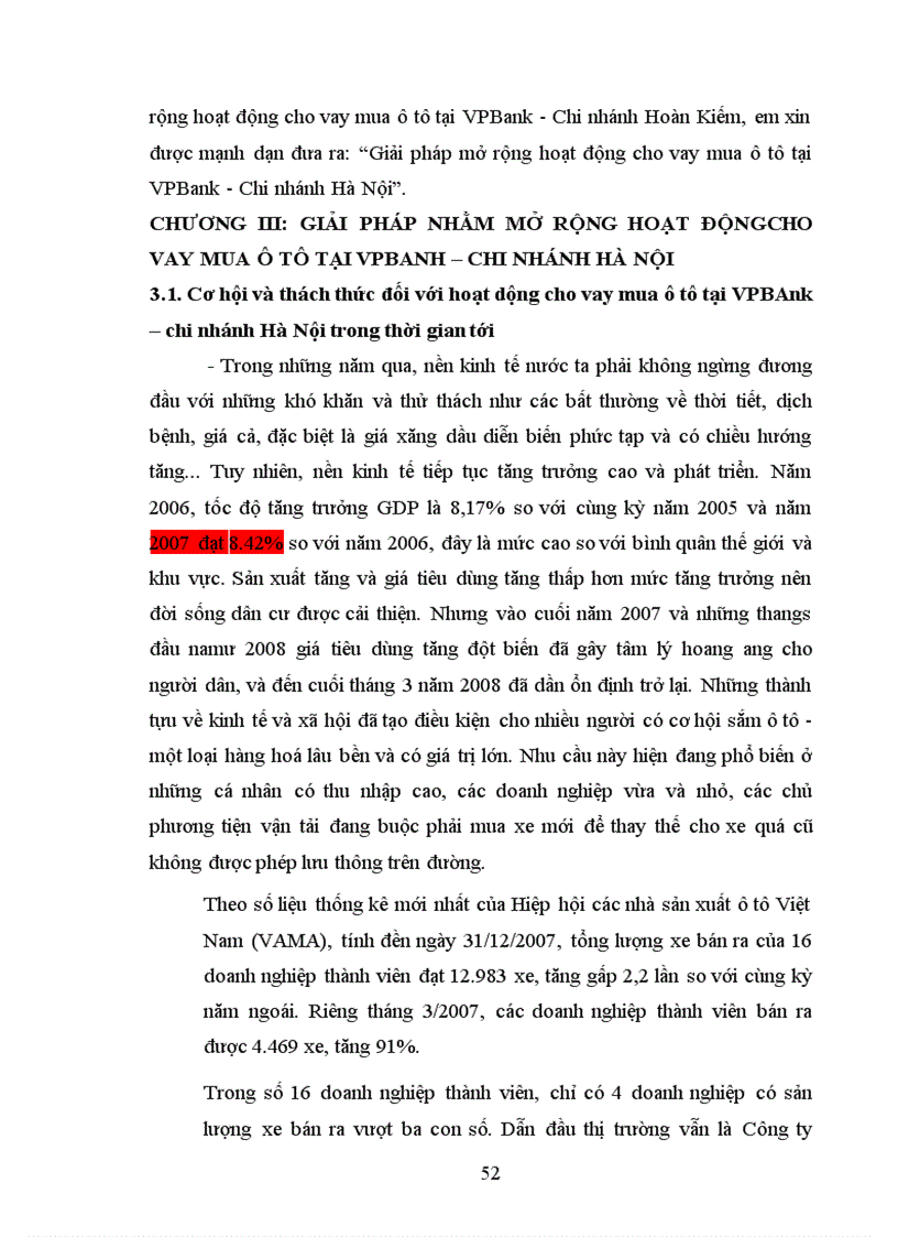 image for page Giải pháp mở rộng hoạt động cho vay mua ô tô tại VPBank - Chi nhánh Hà Nội