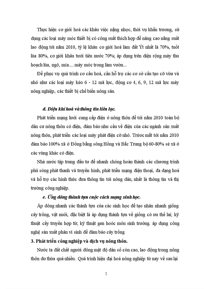 image for page Nội dung của quá trình CNH-HĐH nông nghiệp và nông thôn