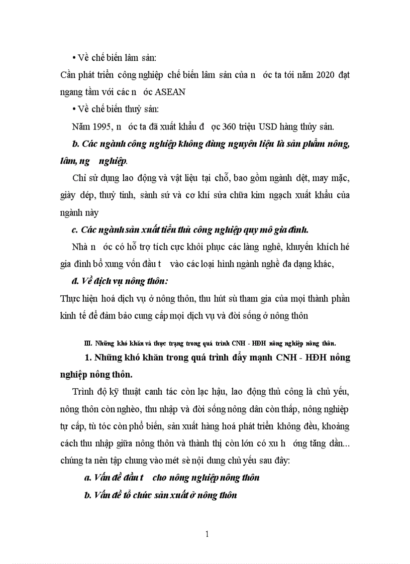 image for page Nội dung của quá trình CNH-HĐH nông nghiệp và nông thôn