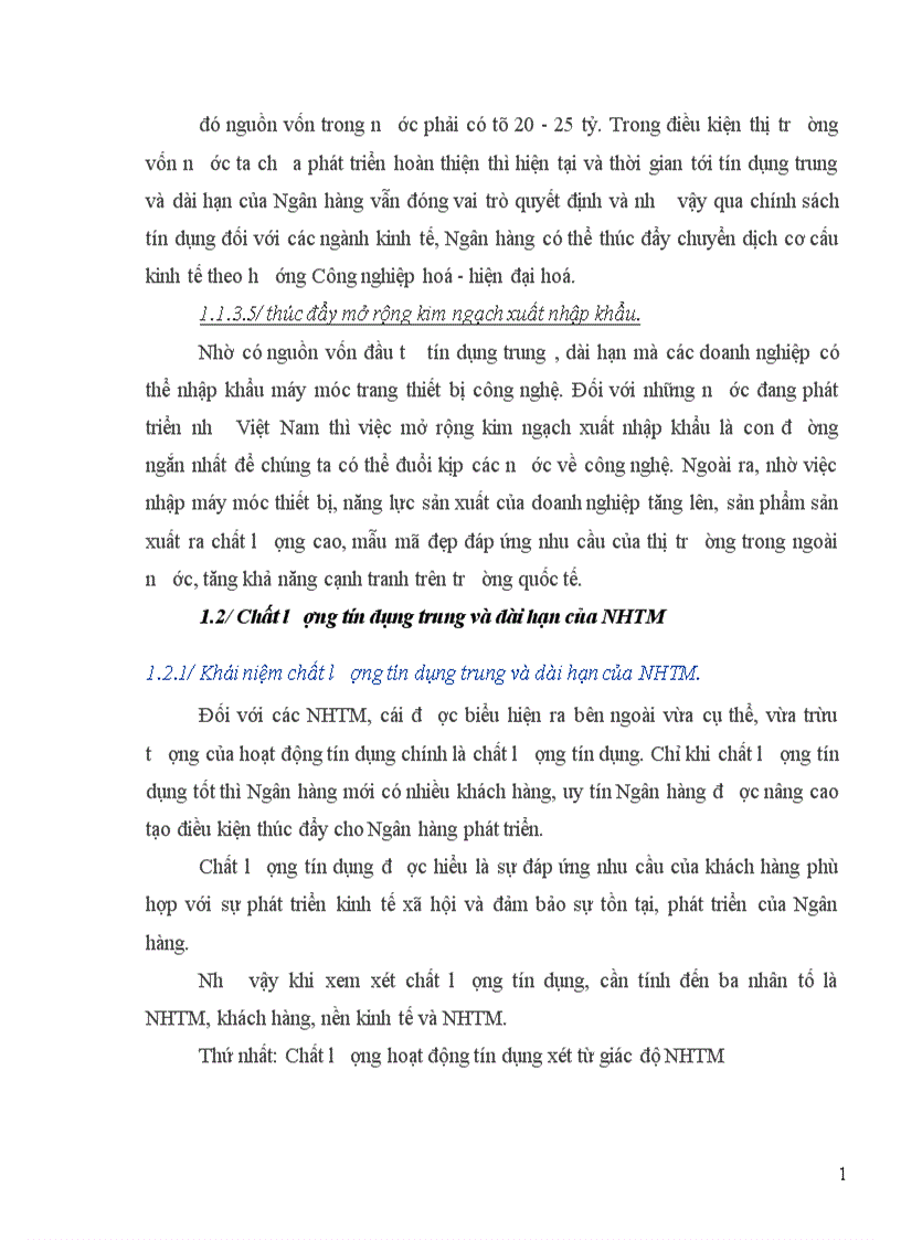 image for page Một số giải pháp nâng cao chất lượng tín dụng trung dài hạn tại Chi nhánh Ngân hàng Công thương tỉnh Nam Định” cho chuyên đề tốt nghiệp