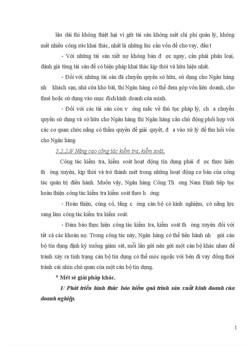 image for page Một số giải pháp nâng cao chất lượng tín dụng trung dài hạn tại Chi nhánh Ngân hàng Công thương tỉnh Nam Định” cho chuyên đề tốt nghiệp