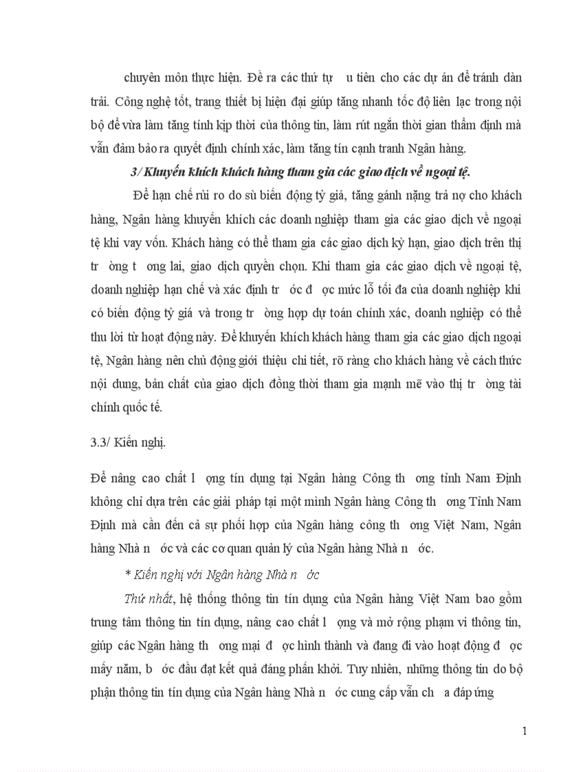 image for page Một số giải pháp nâng cao chất lượng tín dụng trung dài hạn tại Chi nhánh Ngân hàng Công thương tỉnh Nam Định” cho chuyên đề tốt nghiệp