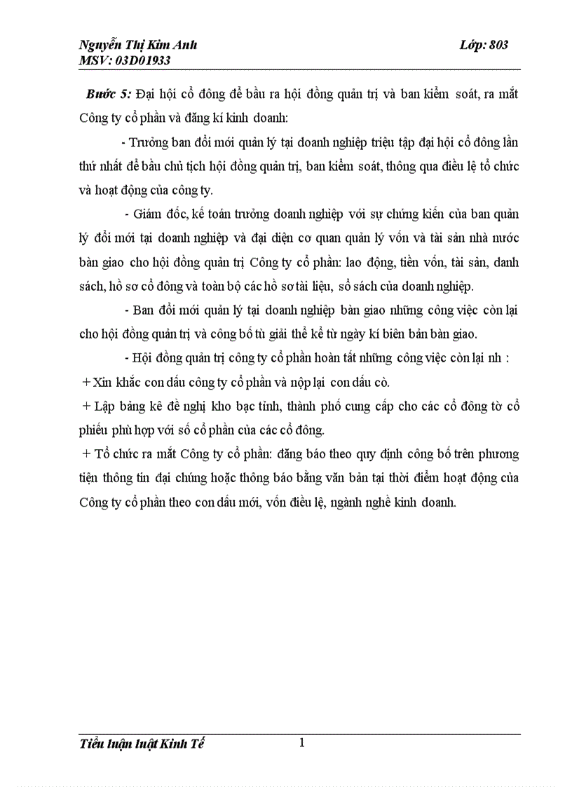 image for page Trình bầy việc khởi sự, đăng ký, thành lập, tổ chức bộ máy hoạt động của công ty cổ phần lưới thép Nam Định đang trên đà phát triển làm ăn có lã