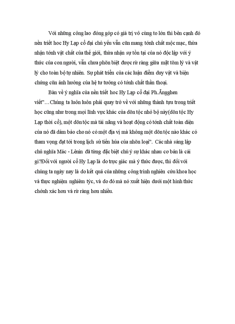 image for page Phân tích giá trị và hạn chế của các nhà triết học duy vật Hy Lạp cổ đại