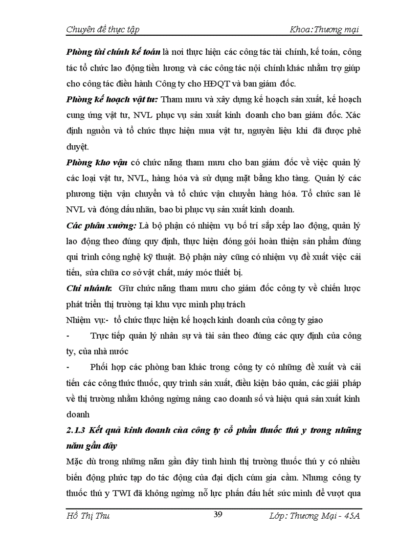 image for page Phân tích thực trạng kinh doanh và khả năng cạnh tranh của công ty cổ phần thuốc thú y twi