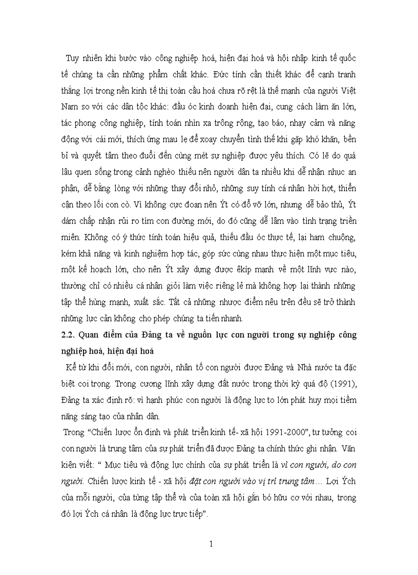 image for page Thực trạng về nguồn lực con người trong công nghiệp hoá, hiện đại hoá ở nước ta hiện nay