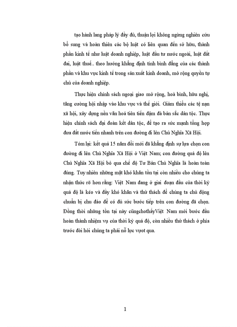 image for page Quá độ lên Chủ Nghĩa Xã Hội bỏ qua chế độ Tư Bản Chủ Nghĩa - sự lựa chọn tất yếu trong con đường đi lên Chủ Nghĩa Xã Hội và khả năng thực hiện ở Việt Nam.