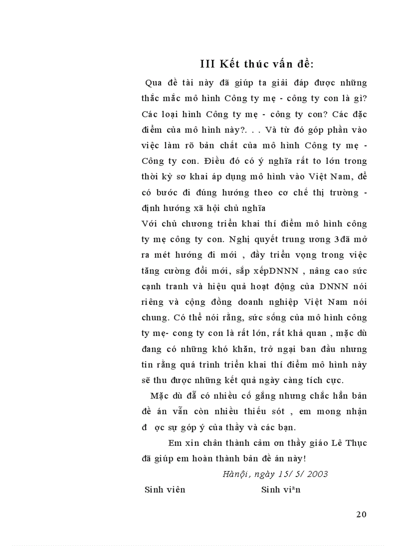 image for page Bản chất của mô hình Công ty mẹ- Công ty con