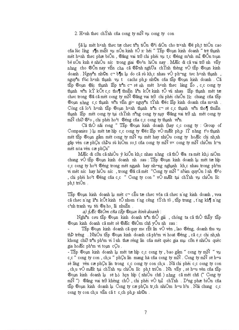 image for page Sự cần thiết chuyển các tổng công ty , doanh nghiệp nhà nước sang mô hình cong ty mẹ công ty con