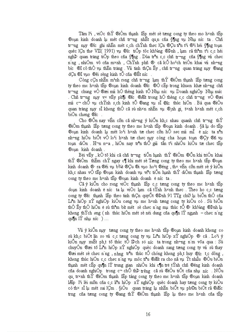 image for page Sự cần thiết chuyển các tổng công ty , doanh nghiệp nhà nước sang mô hình cong ty mẹ công ty con