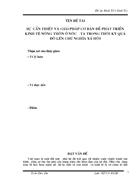 Kinh tế nông thôn trong thời kì quá độ lên Chủ nghĩa xã hội