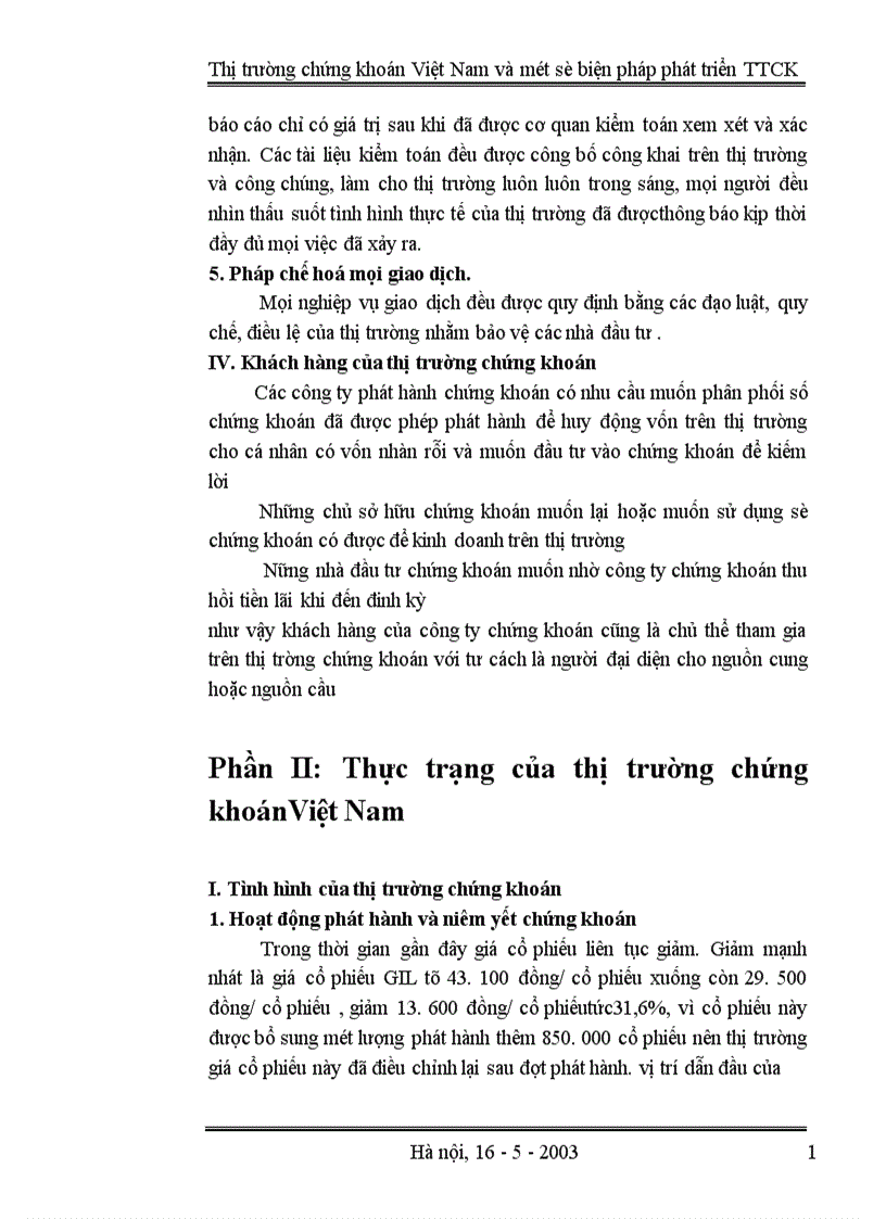 image for page Thị trường chứng khoán Việt Nam và một số biện pháp phát triển TTCK