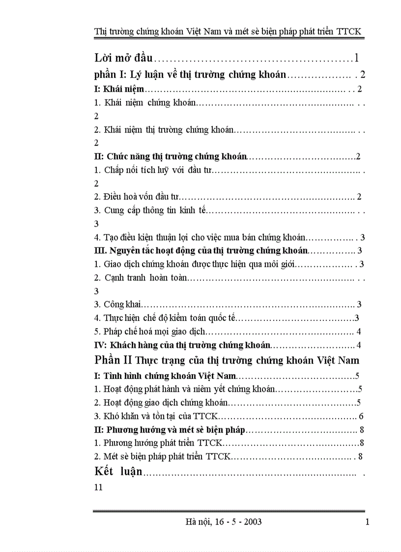 image for page Thị trường chứng khoán Việt Nam và một số biện pháp phát triển TTCK