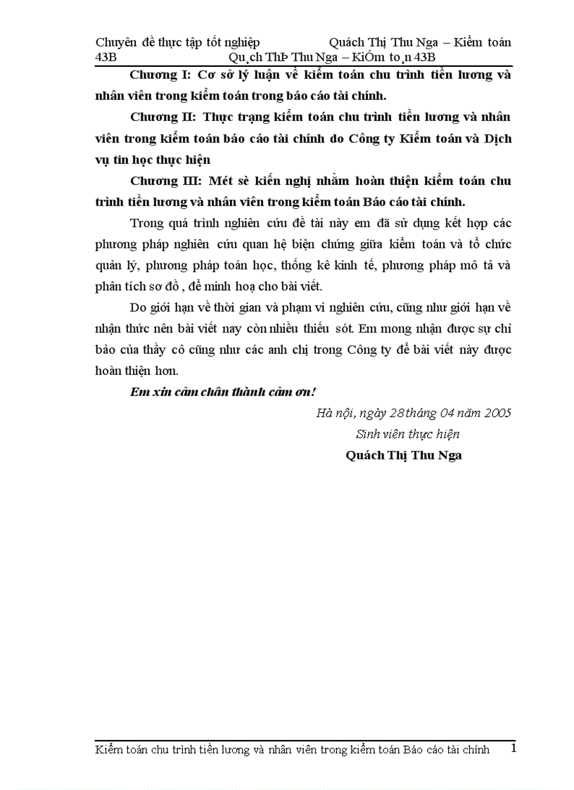 image for page Hoàn thiện kiểm toán chu trình tiền lương và nhân viên trong kiểm toán Báo cáo tài chính tại Công ty Kiểm toán và Dịch vụ tin học