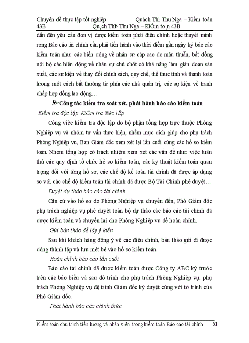 image for page Hoàn thiện kiểm toán chu trình tiền lương và nhân viên trong kiểm toán Báo cáo tài chính tại Công ty Kiểm toán và Dịch vụ tin học
