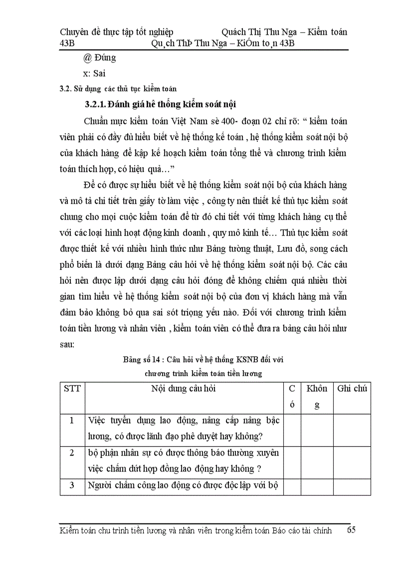 image for page Hoàn thiện kiểm toán chu trình tiền lương và nhân viên trong kiểm toán Báo cáo tài chính tại Công ty Kiểm toán và Dịch vụ tin học