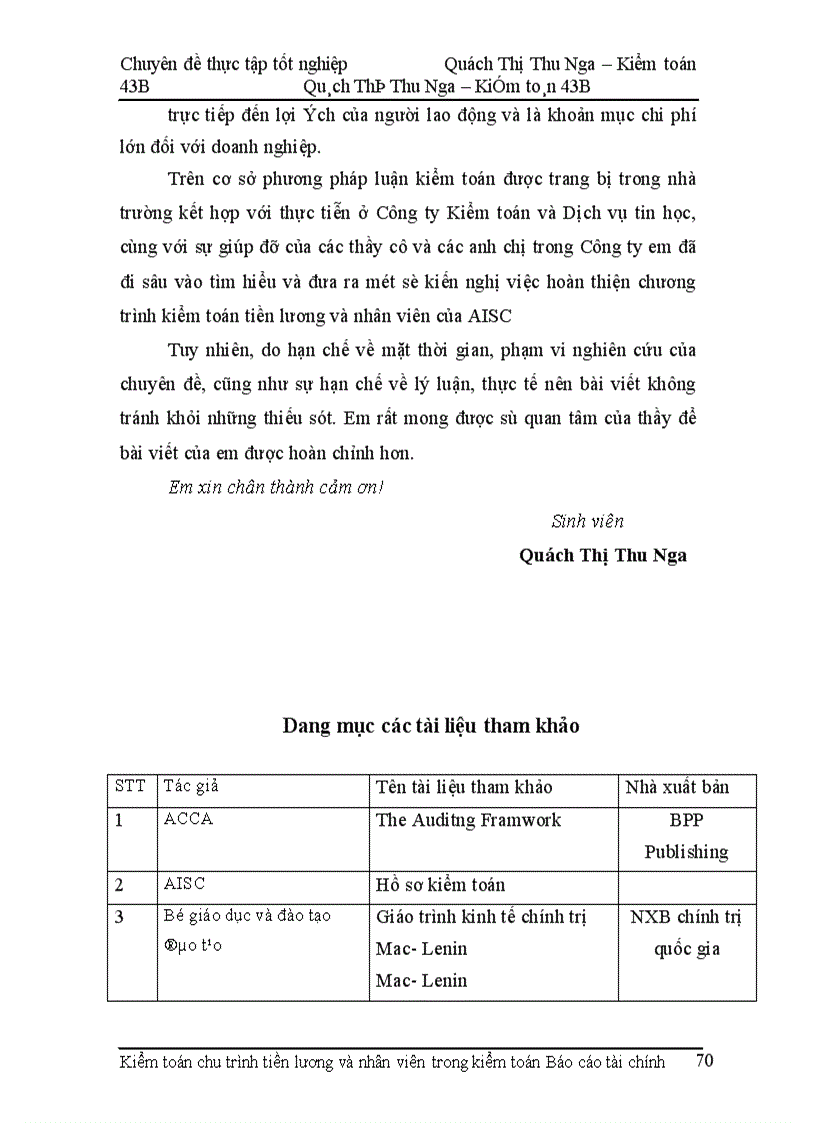 image for page Hoàn thiện kiểm toán chu trình tiền lương và nhân viên trong kiểm toán Báo cáo tài chính tại Công ty Kiểm toán và Dịch vụ tin học