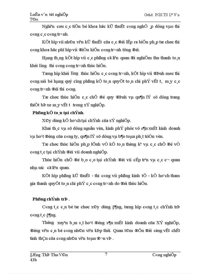 image for page Giảm giá thành sản phẩm xây lắp của Xí nghiệp 492