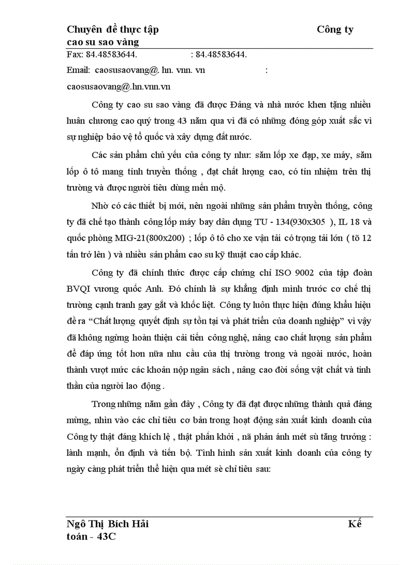 image for page Hoàn thiện công tác kế toán chi phí sản xuất và tính giá thành sản phẩm tại công ty Cao Su Sao Vàng