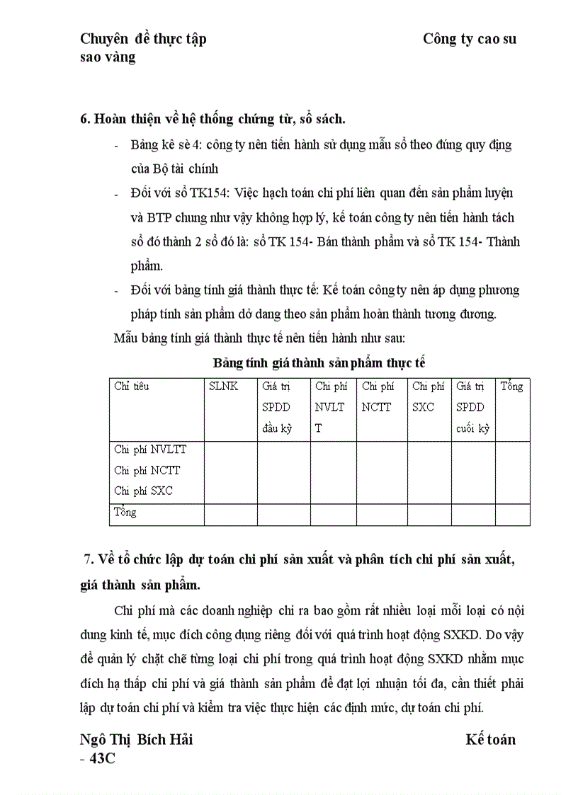 image for page Hoàn thiện công tác kế toán chi phí sản xuất và tính giá thành sản phẩm tại công ty Cao Su Sao Vàng