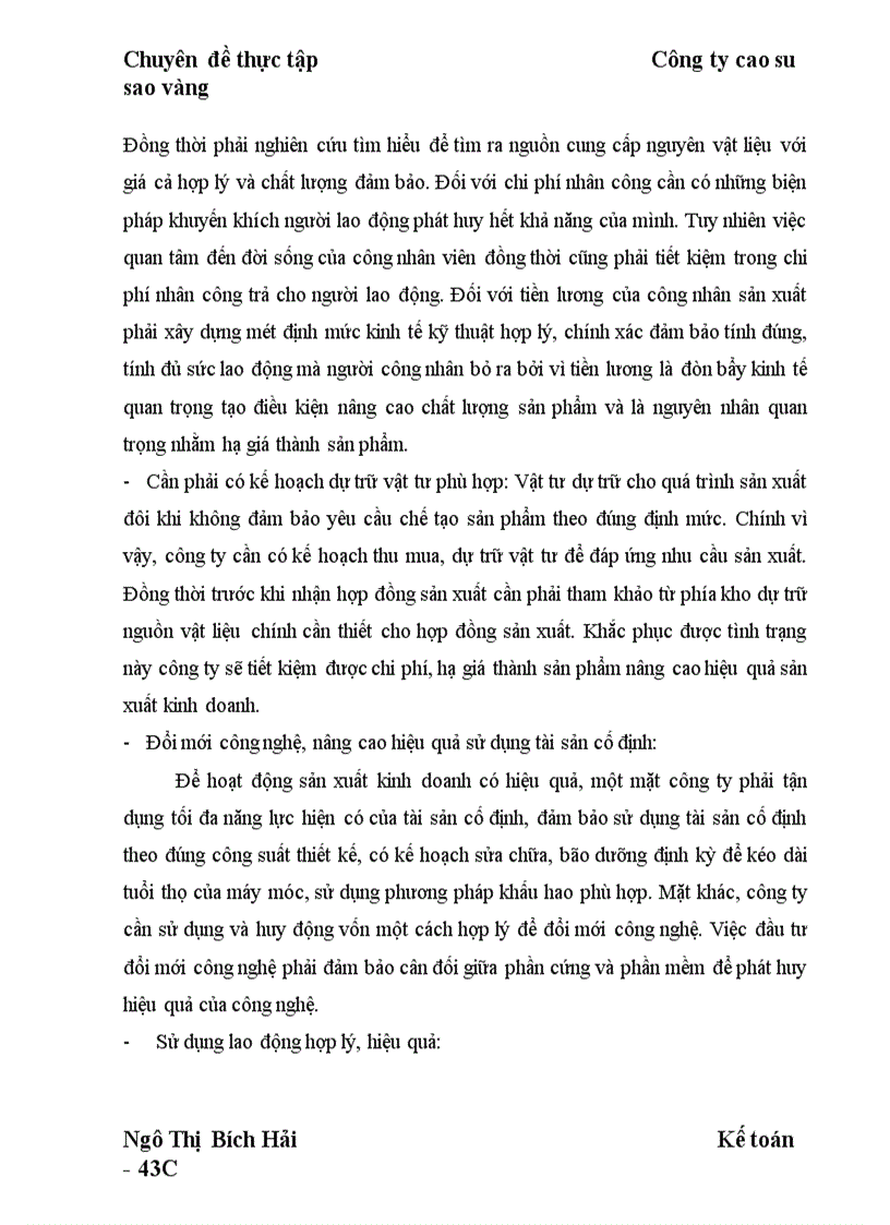 image for page Hoàn thiện công tác kế toán chi phí sản xuất và tính giá thành sản phẩm tại công ty Cao Su Sao Vàng