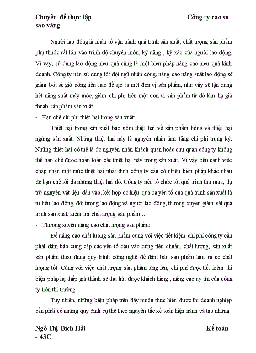 image for page Hoàn thiện công tác kế toán chi phí sản xuất và tính giá thành sản phẩm tại công ty Cao Su Sao Vàng
