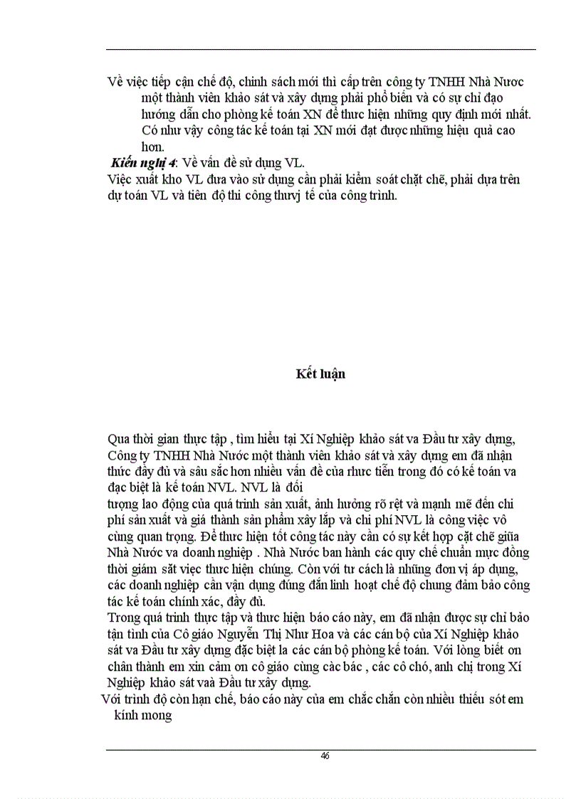 image for page Kế toán và quản lí nguyên vật liệu tại xí nghiệp khảo sát và đầu tư xây dựng