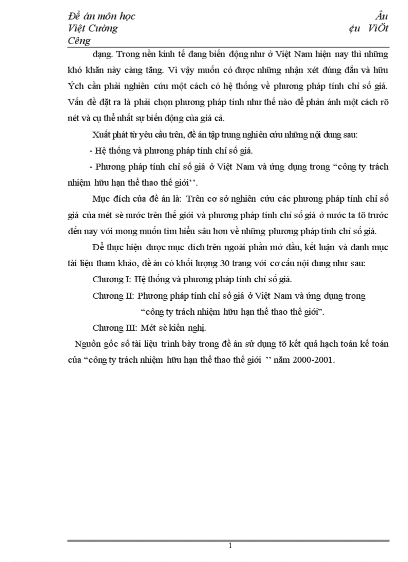 image for page Phương pháp tính chỉ số giá ở Việt Nam và ứng dụng trong