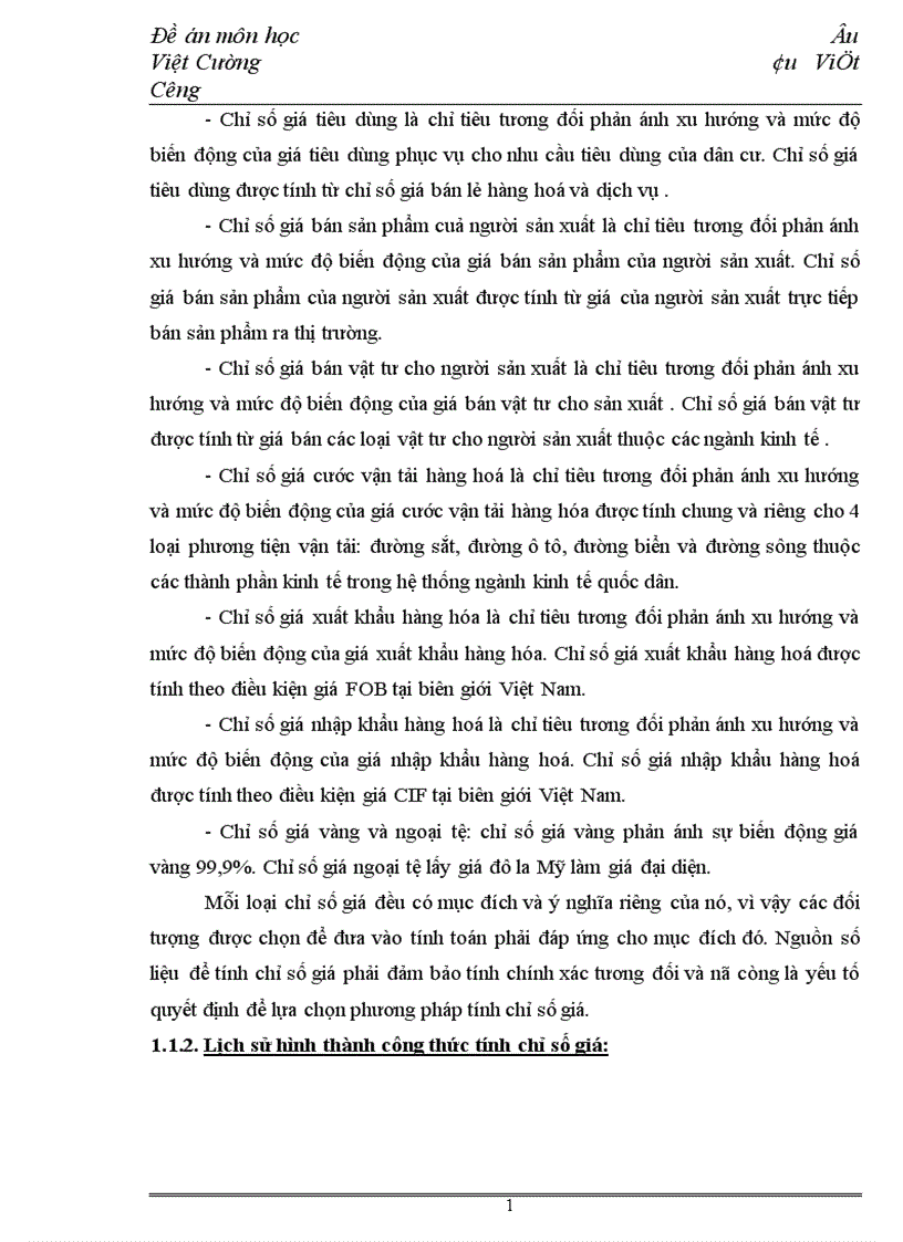 image for page Phương pháp tính chỉ số giá ở Việt Nam và ứng dụng trong