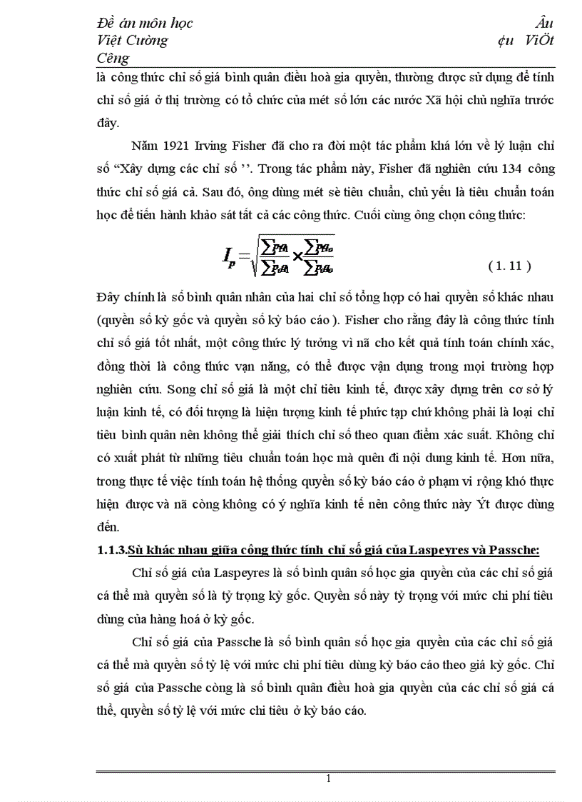 image for page Phương pháp tính chỉ số giá ở Việt Nam và ứng dụng trong