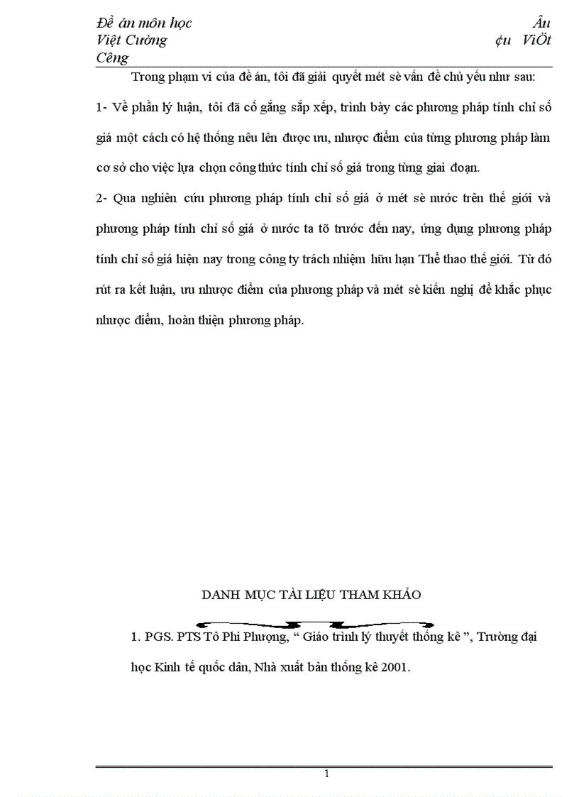 image for page Phương pháp tính chỉ số giá ở Việt Nam và ứng dụng trong