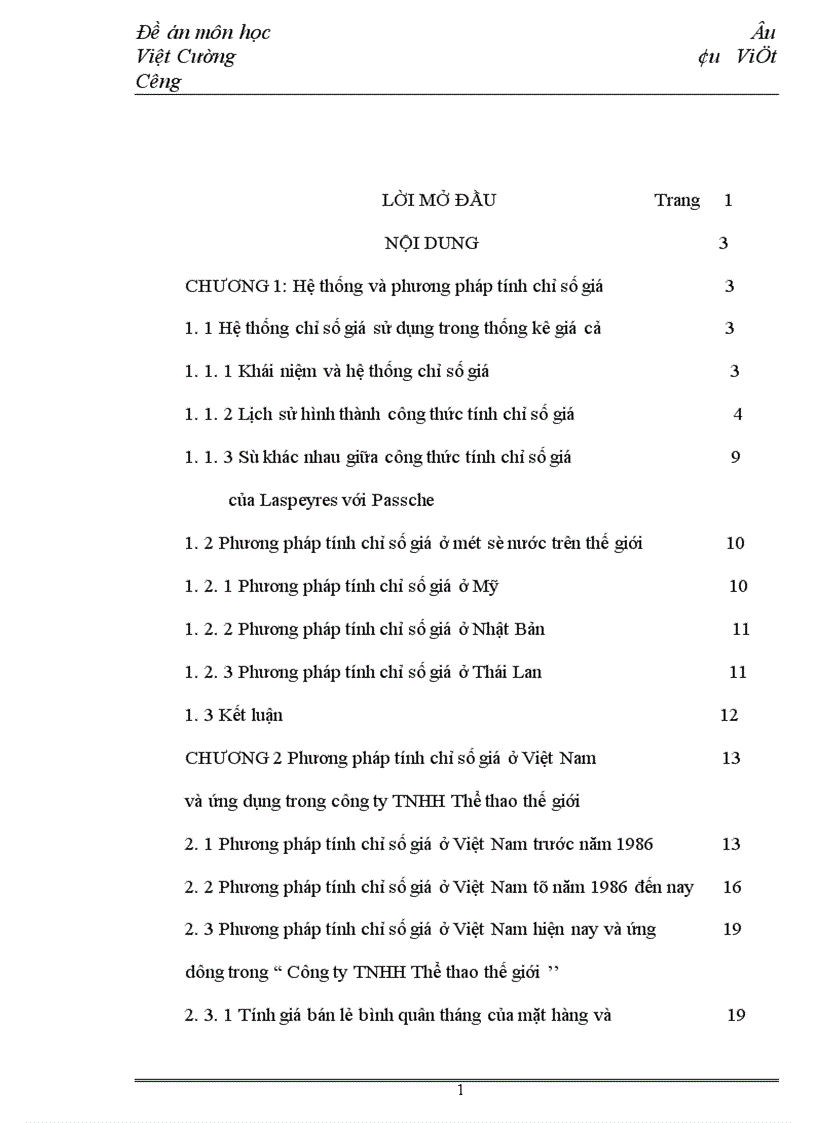 image for page Phương pháp tính chỉ số giá ở Việt Nam và ứng dụng trong