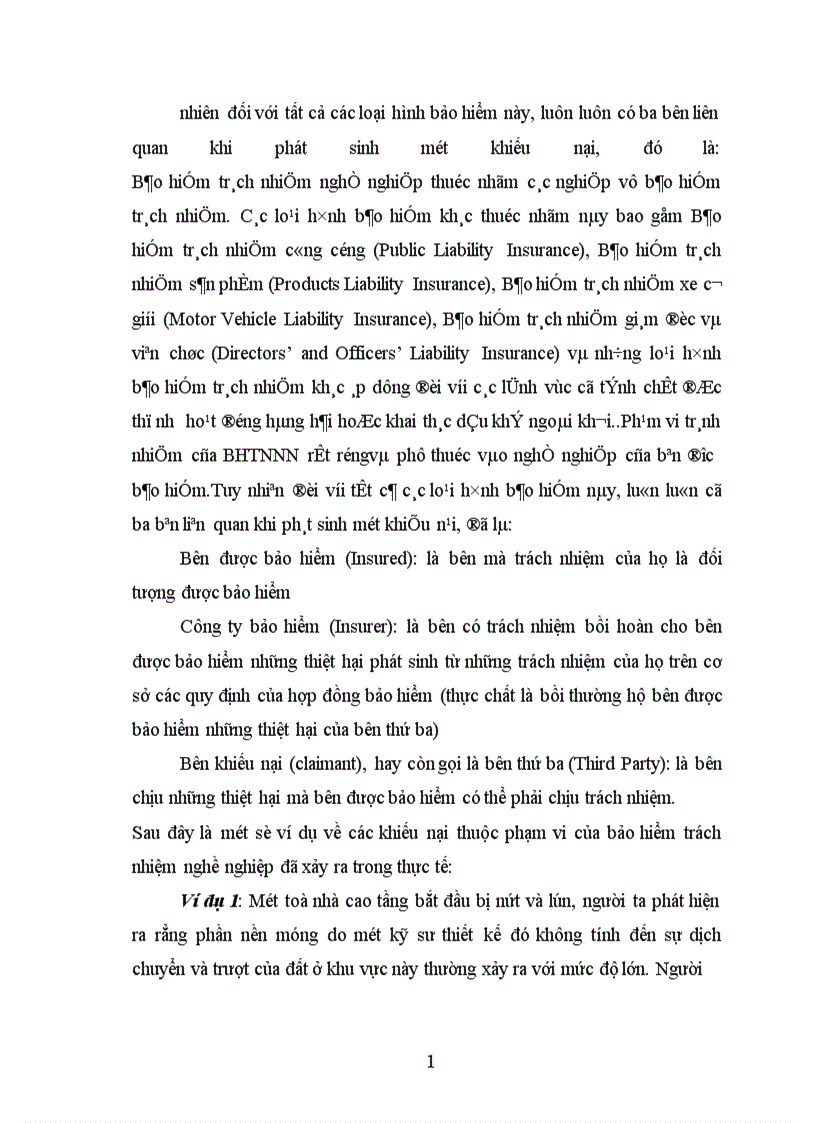 image for page Nhu cầu của thị trường đối với sản phẩm bảo hiểm trách nhiệm nghề nghiệp